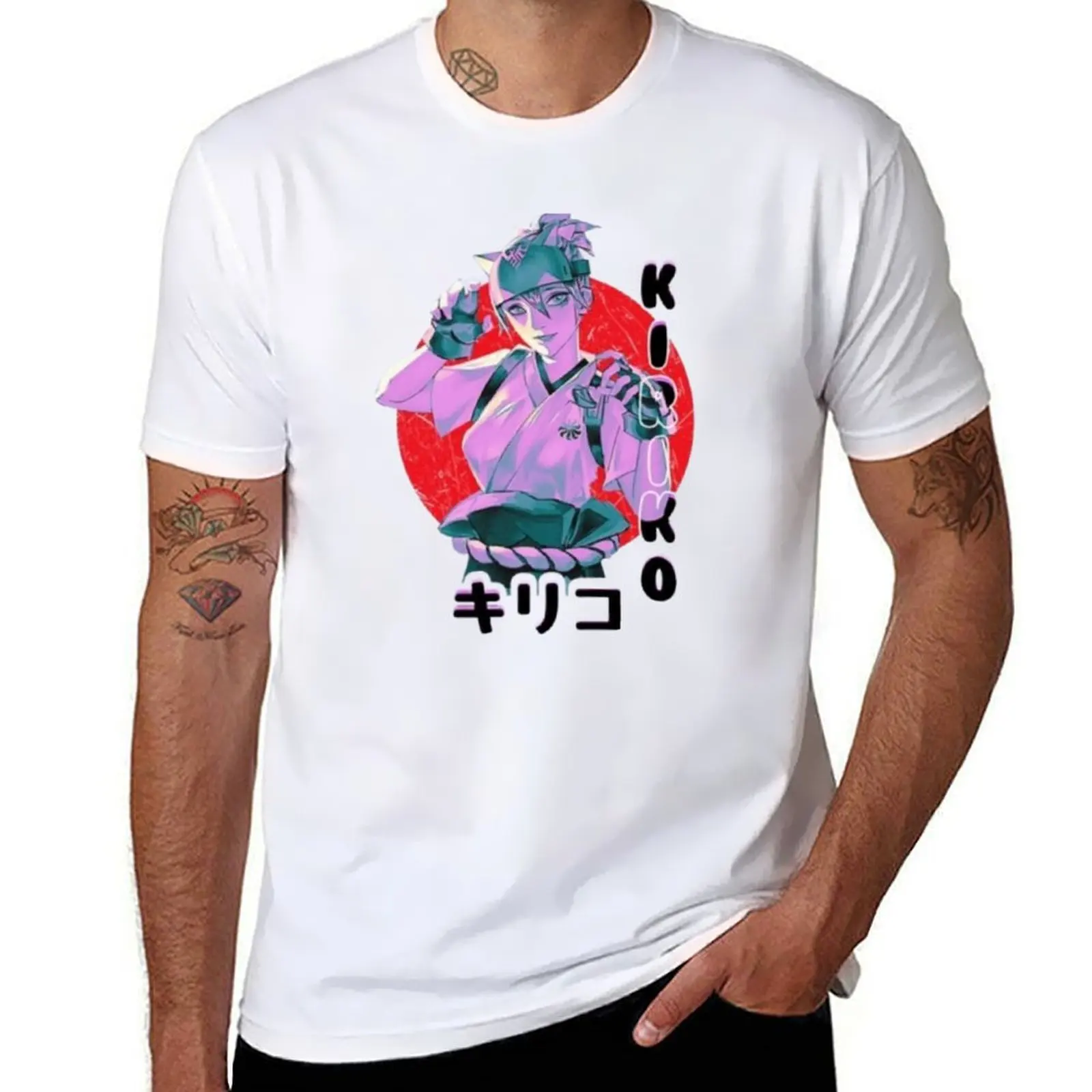 

Kiriko T-Shirt t shirts for man pack white t shirt man casual T-Shirt