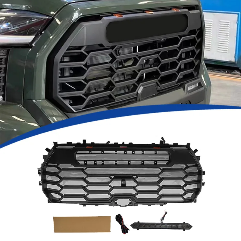 For Toyota Tundra 2022-2025, TRD Style Front Grille, ABS Material, Direct Replacement, Car Exterior Modification Accessory