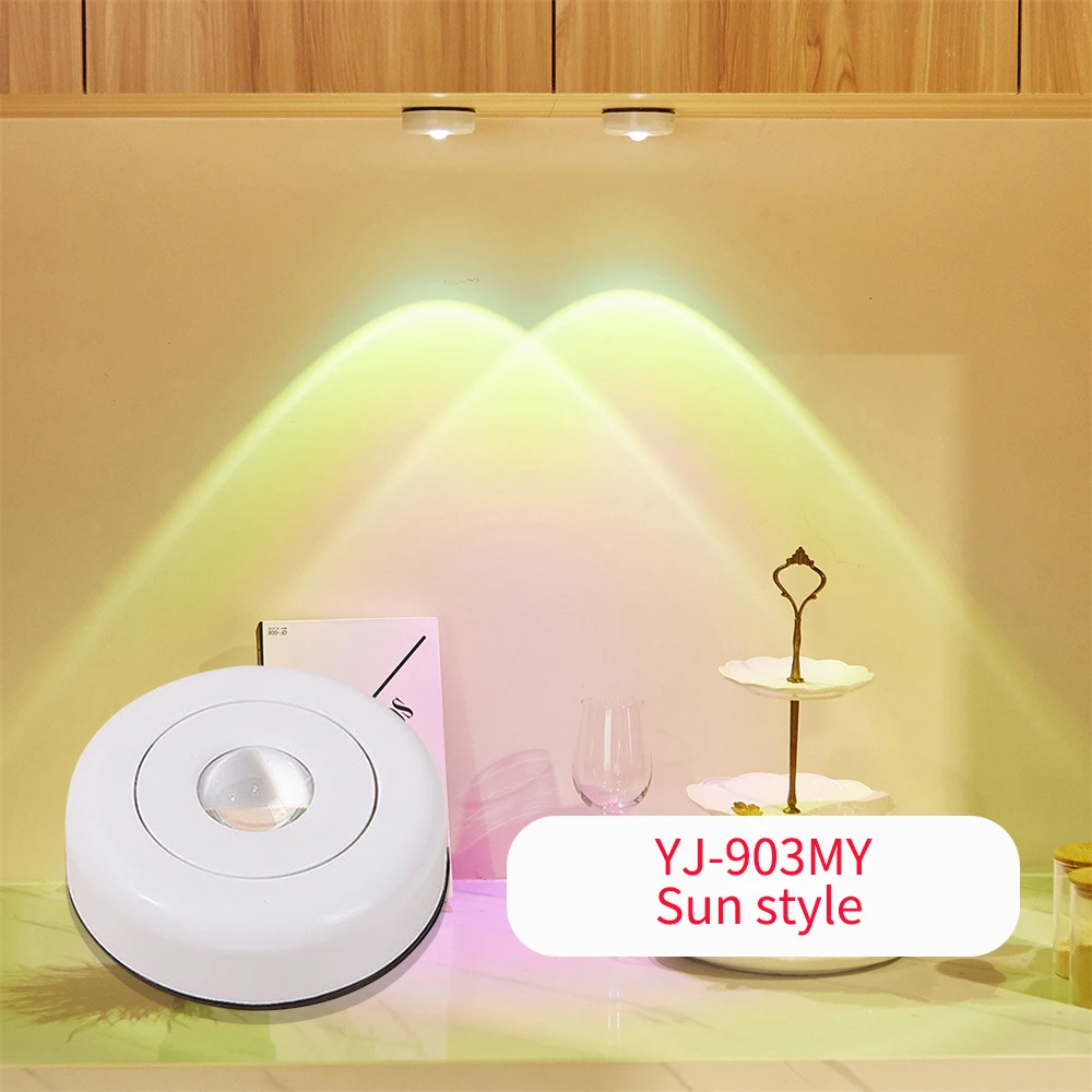 Led Cabinet Lights Night Light Battery Powered Closet Night Light Atmosphere Lamp Sunlight Touch Lamp Wall Lamp