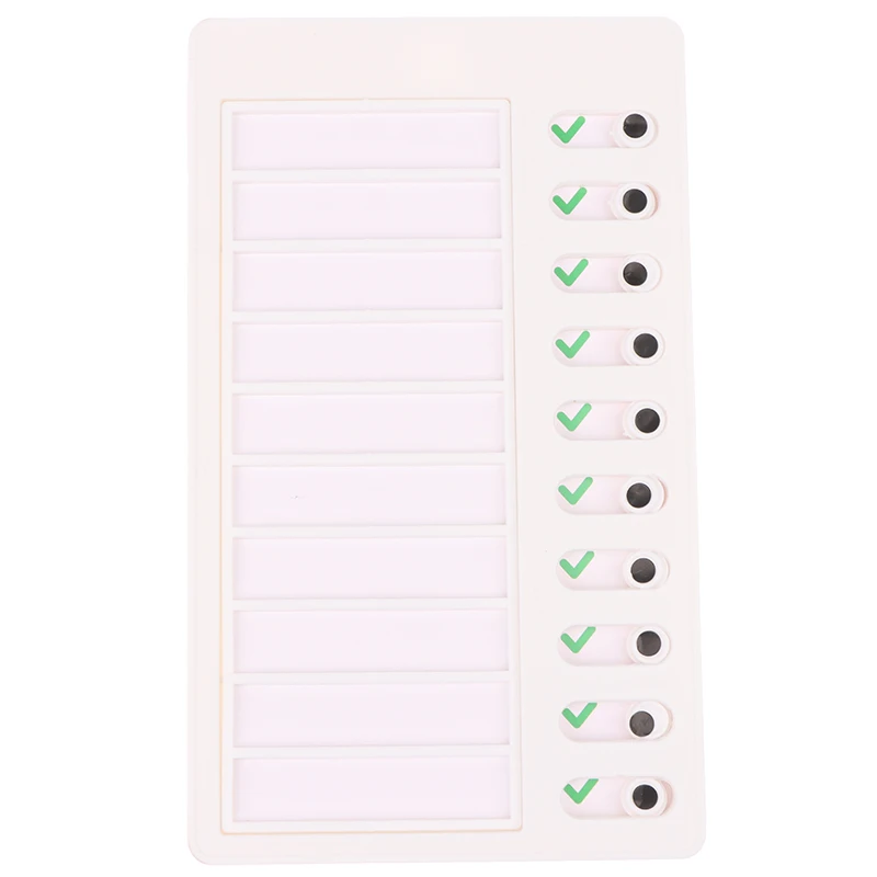 Reusable My Chores Checklist Daily Planner Memo Plastic Board Chore Chart Responsibility Behavior For Kid Self-Discipline Card