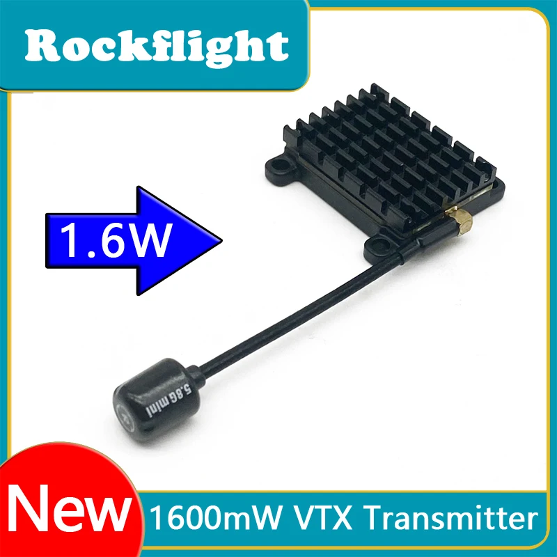 New Product 5.8G 48Ch 1.6W fpv transmitter launcher with MMCX Antenna Support IRC Tramp For Long Range FPV Racing Drone Frame