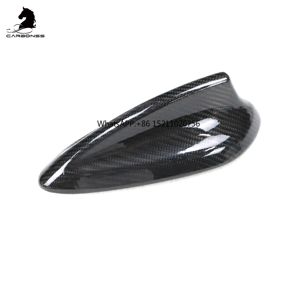 Car Exterior Accessories Real Dry Carbon Fiber Shark Fin Antenna Roof Decorative Cover For BMW  F30 F35 F22 F87 F32 F33 F36 M3