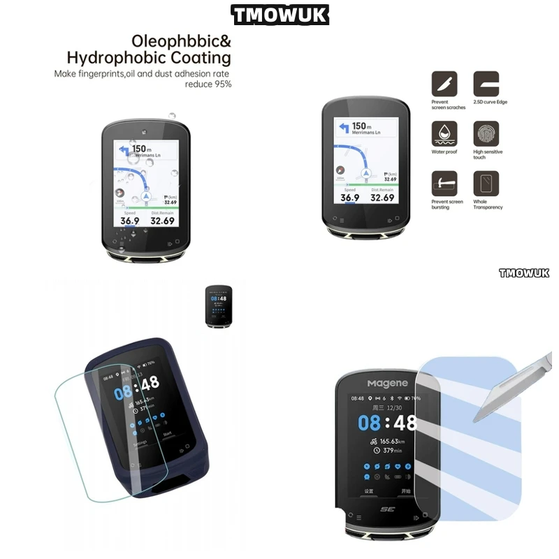 

For Magene C706 C506 C606 C606Pro - Protective Film For Bike's GPS Computer