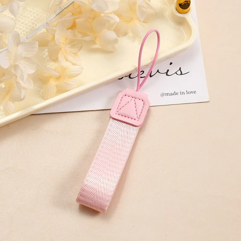Customized LOGO Keychain Wrist Strap Weave Rope water bottle Webbing Personalized bag Chains phone Ribbon Short Lanyard
