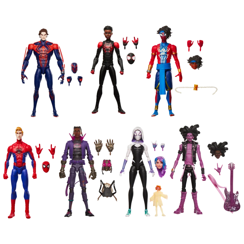 Marvel Legends Across The Spiderverse Wave 2 Peter Paker Gwen Spot Miles 2099 Spider Punk Wave 6