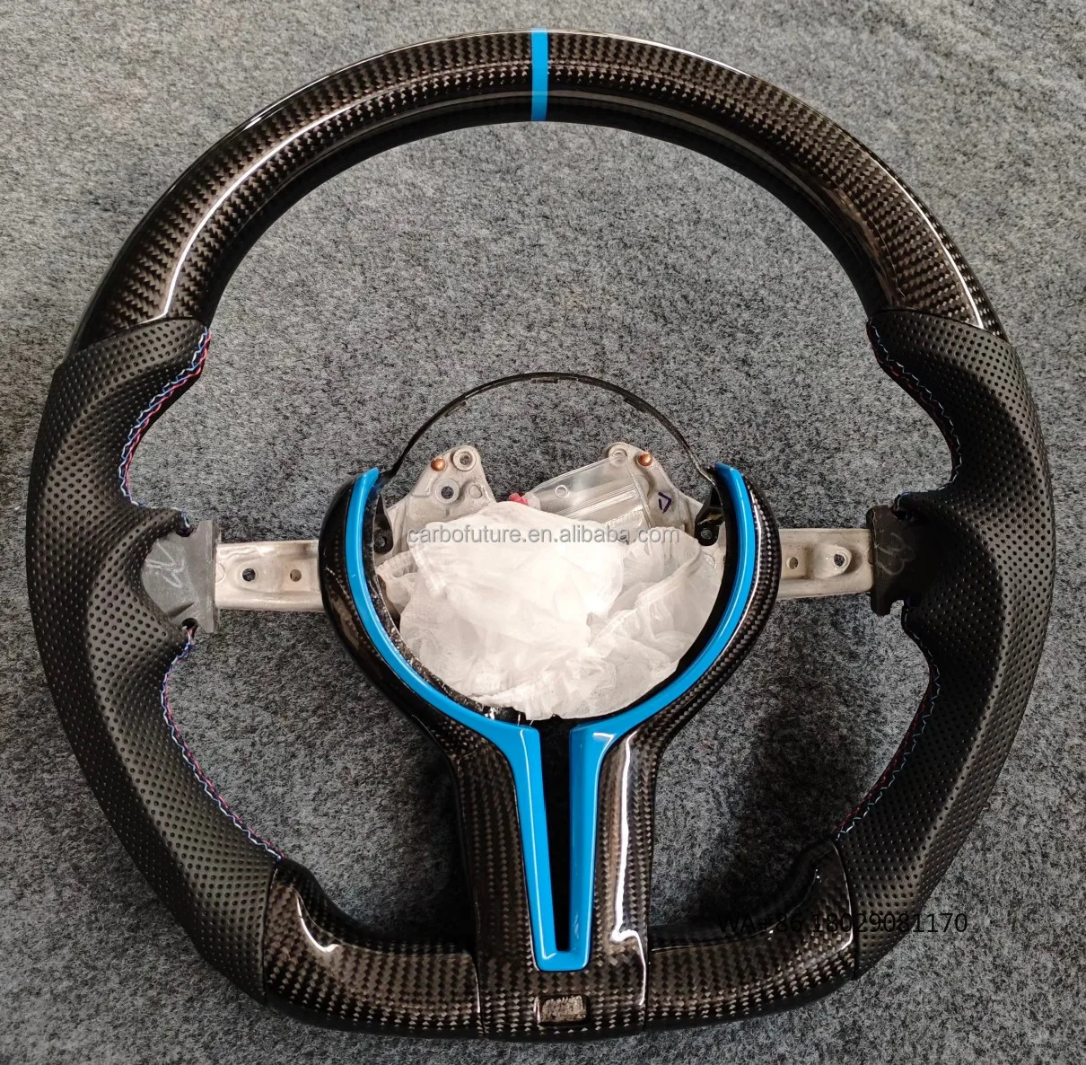 3-5 серий F10 F20 F30 F32 F07 X5 E70 E71 M3 M4 M5 Перфорированный кожаный руль из кованого углеродного волокна