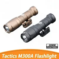 Tactical SF M300A LED Flashlight  with Switch Fit 20mm Picatinny MLOK KEYMOD Rail Weapon Gun Light Hunting Airsoft Lamp
