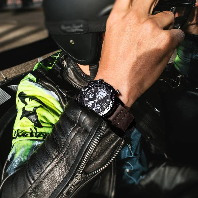 Mark Fairwhale 4280 Fashion Men's Watches Stainless Steel Electronic Multi Functional Brand Smart Watch For Men