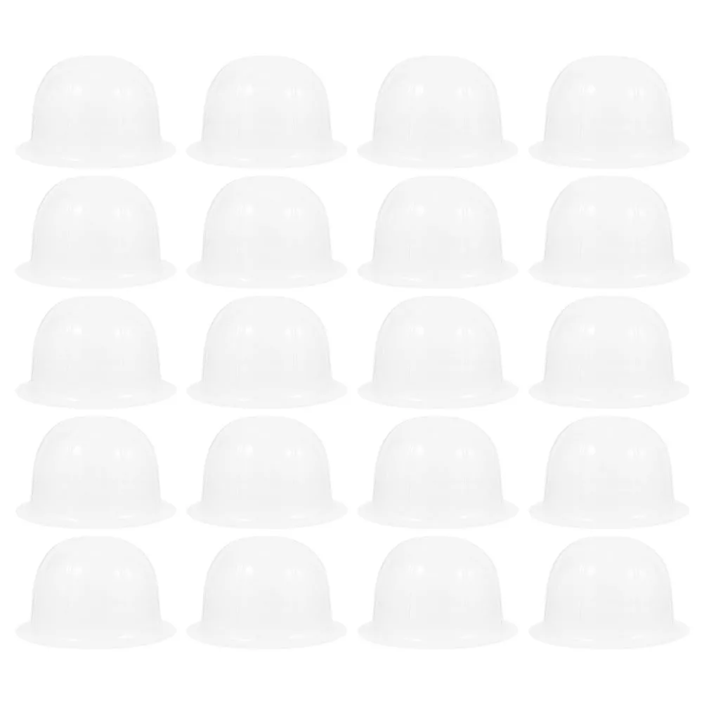 

20 Pcs Cap Display Holder Clear Insert Hat Cowboy Hat Stand Stand Rack Plastic Anti Deformation Shortbrim Organizer