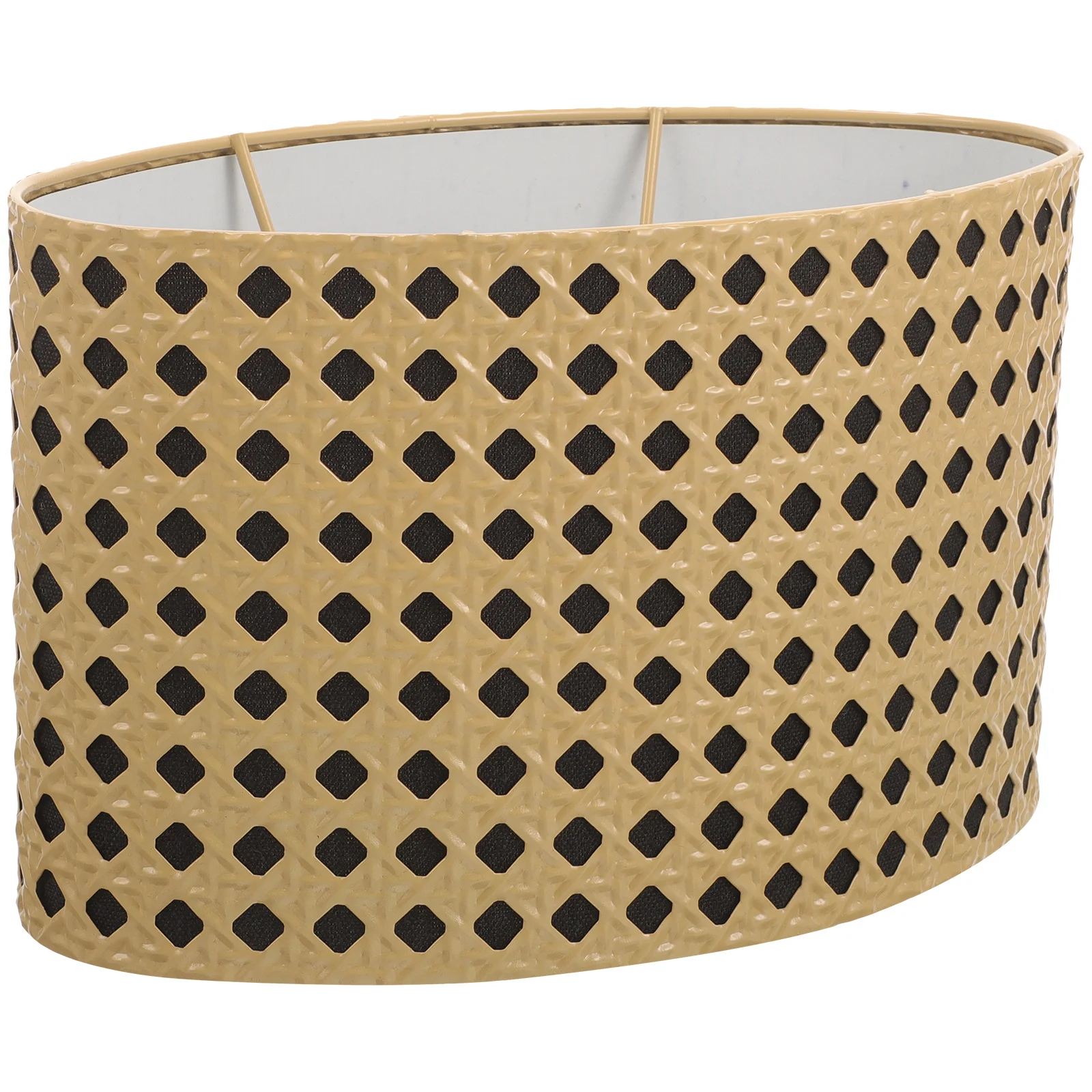 

Овальный металлический полый абажур, современная замена крышки настольной лампы для прикроватного освещения, аксессуар для декора