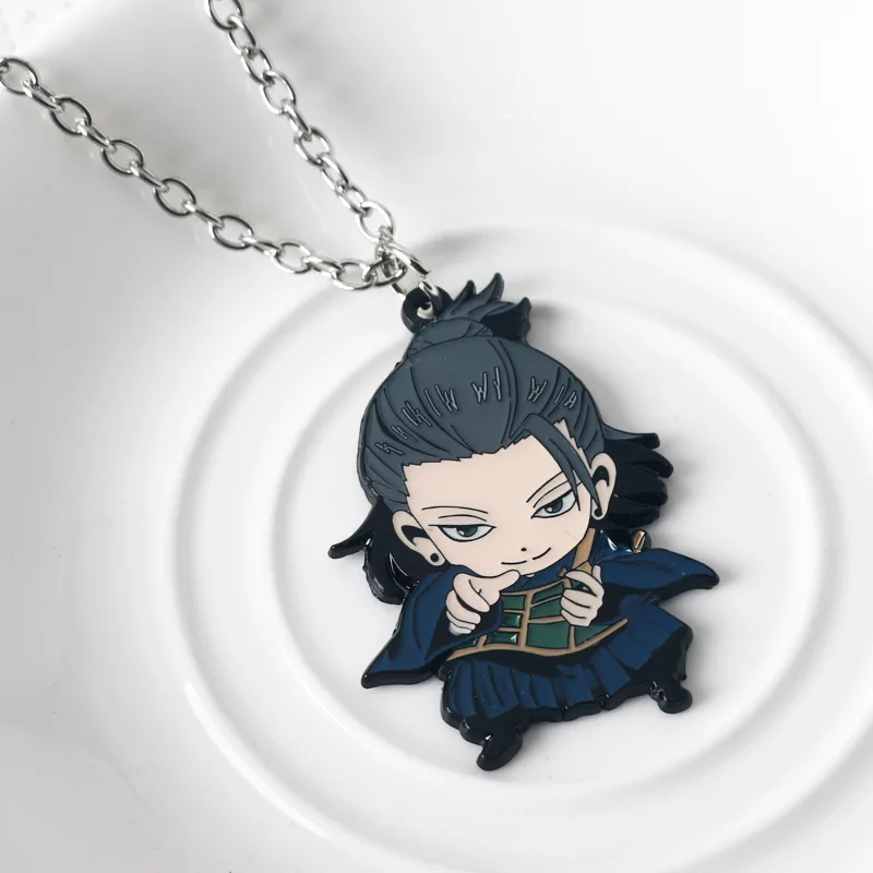 애니메이션 코스프레 주술회전 펜던트 목걸이 키체인 피규어, 게토 스구루 에나멜 키링, 코스프레 소품, 쥬얼리 팬 선물