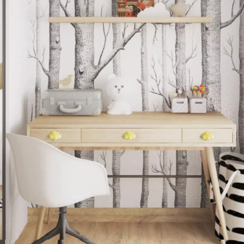 Schrank- und Schubladen-Möbelgriffe, Niedliche Wolken-Schranktürgriffe aus Reinem Messing, Matte Griffe, Nordische Keramikknöpfe für Kinderzimmer – Detail 7