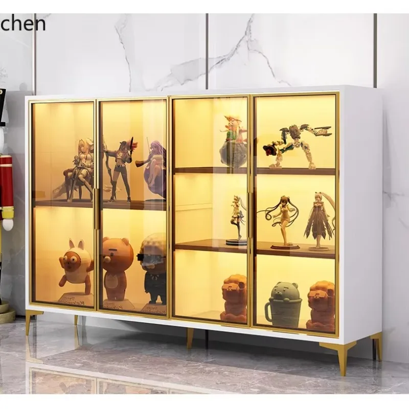 Glass Cabinet Display Cabinet Lego Model Display Living Room Storage Cabinet Ready To Ship And Purchase With Peace Of MindN10