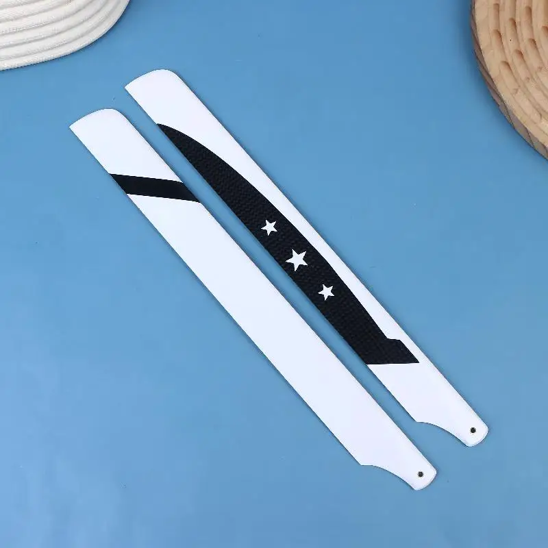 1 Paar Voor 450 Serie RC Helicopter Glas Carbon Hoofdrotor Blade Vervangende Onderdelen DIY RC Helicopter Propeller Accessoires