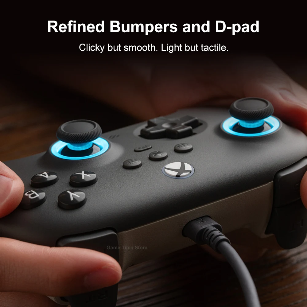 8BitDo Ultimate C Wired XBOX Controller Gamepads PC Xbox Series X S, Xbox One RGB Light Fire Ring Hall Effect Sticks for windows image 6