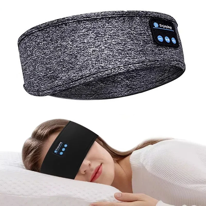 Bluetooth 5.0 Earphones Sports Sleeping Headband Elastic Wireless Headphone Music Eye Mask Wireless Bluetooth Headset Headband