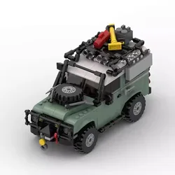 MOC Creative High-Tech Supercar Off-Road Defender SUV Vehicle Car Model Building Blocks Bricks Toys for Kids Boys Birthday Gift