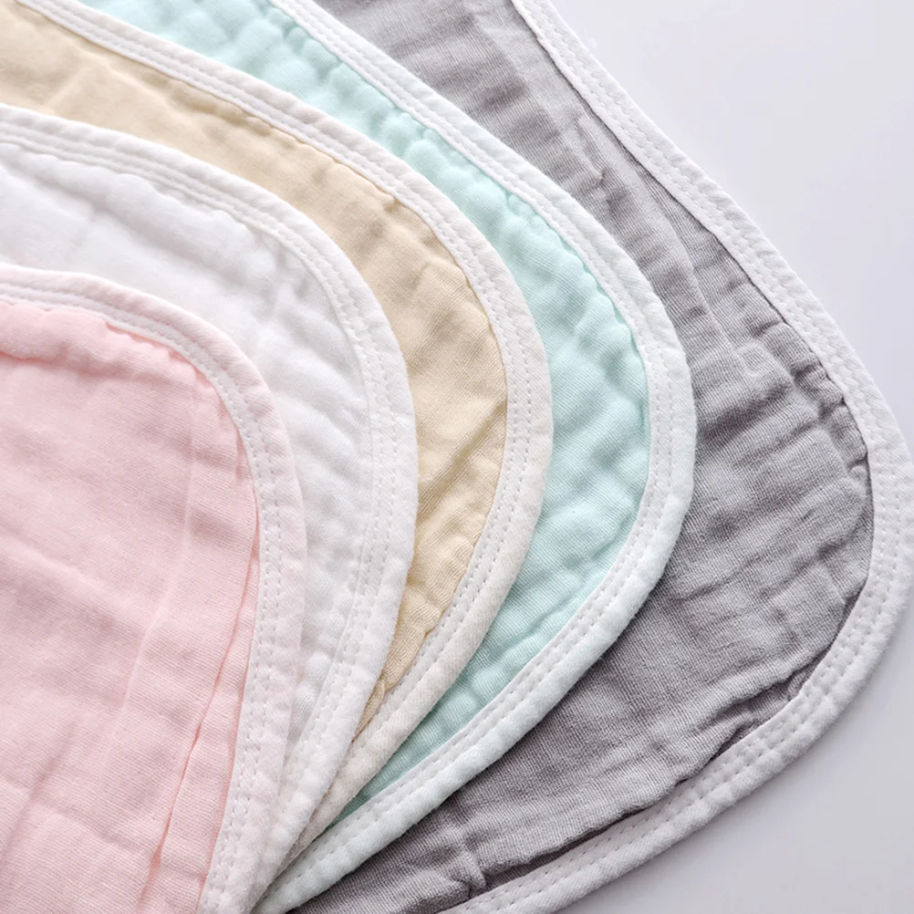 

5Pcs Baby Burp Cloths Gentle Material Toddler Saliva Towels Infant Bibs and Burping Rags Burp Cloths Newborn Burping Rags