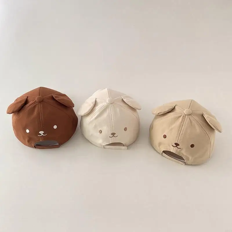 M89C طفل فتاة صبي قبعة بيسبول الدب نمط قبعة بيسبول قبعة الحماية من الشمس هدية