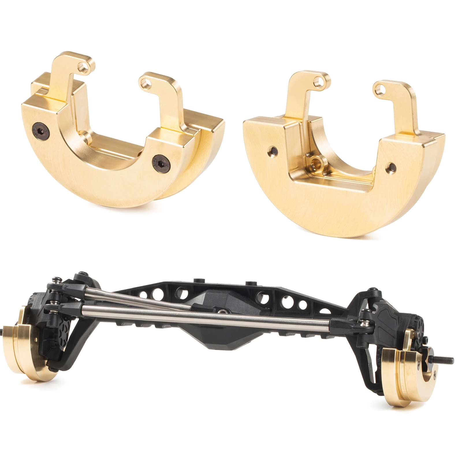 Split Brass Weight Kit Low COG Weights Set for Axial Vanquish Capra SCX10 III AR45 Portal Axle 1/10 RC Crawler LCG Upgrade
