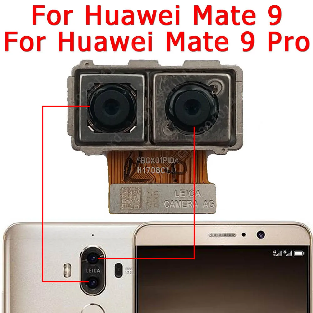 Rear Camera For Huawei Mate 8 9 10 Lite 20 30 40 Pro Back Camera Module Backside View Replacement Spare Parts