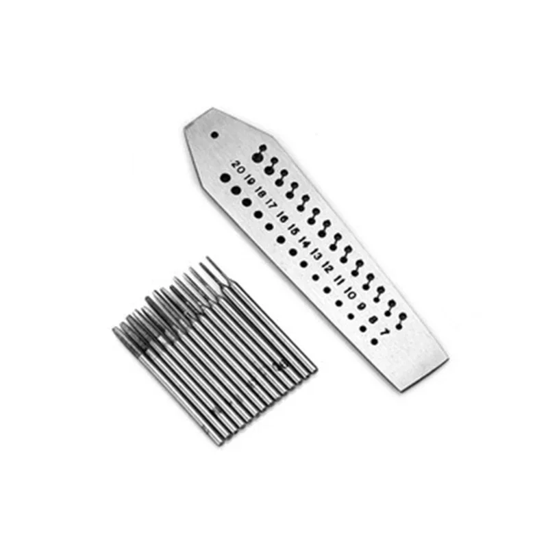 Imagem -02 - Reparação de Jóias para Relojoeiros Tap And Die Mini Micro Screw Plate Grupo Ferramenta de Relógio de Aço 14 Pcs 0.72 mm 15 Pcs