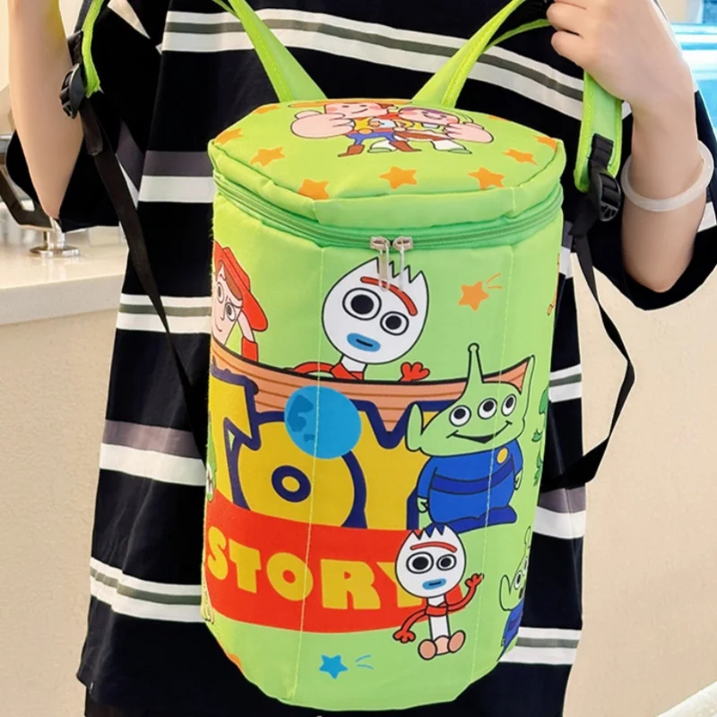 Disney Toy Story Double Shoulder Bags, Sanrio, Kuromi, Design Criativo, Fofos, Y2K, Menina, Casual, Versátil, Bolsa de Presente, Novo