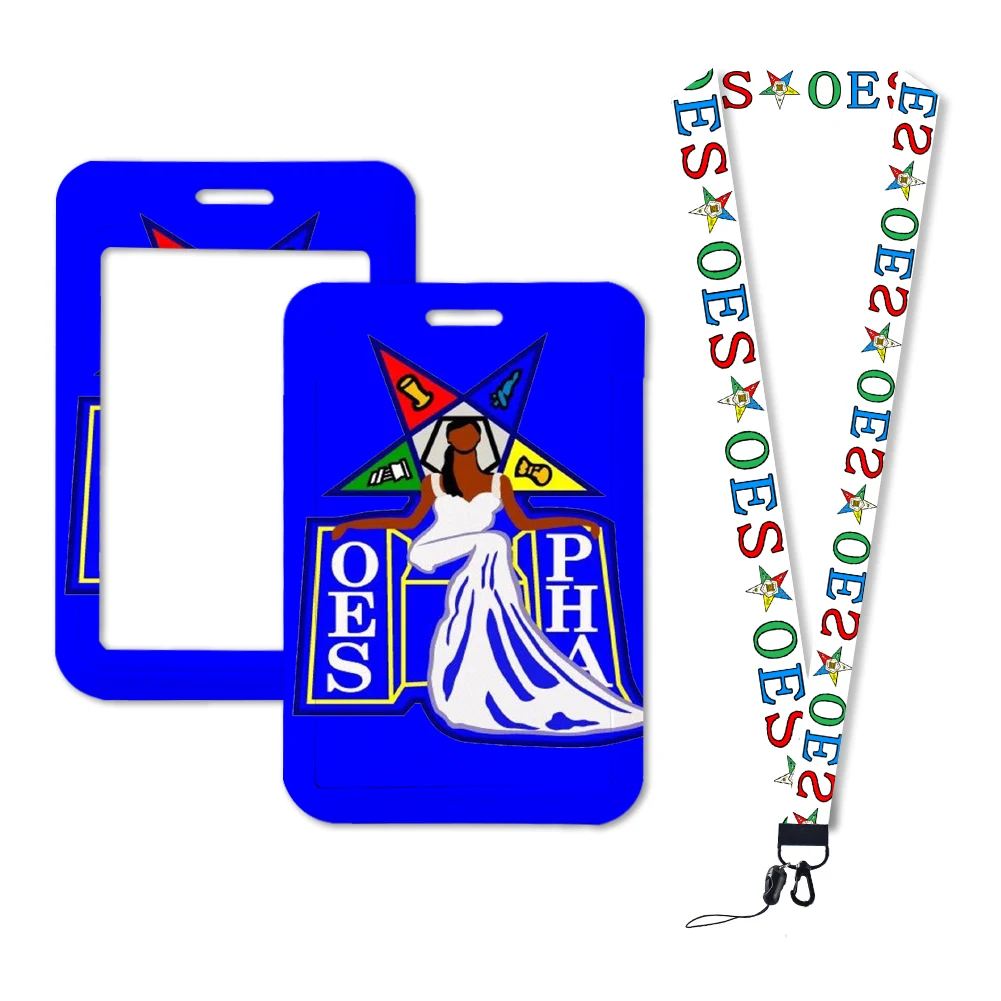 Promotional Product Eastern Star Design Personalized Mobilephone Lanyard Multi Sizes Women ID Card Holder Lanyards