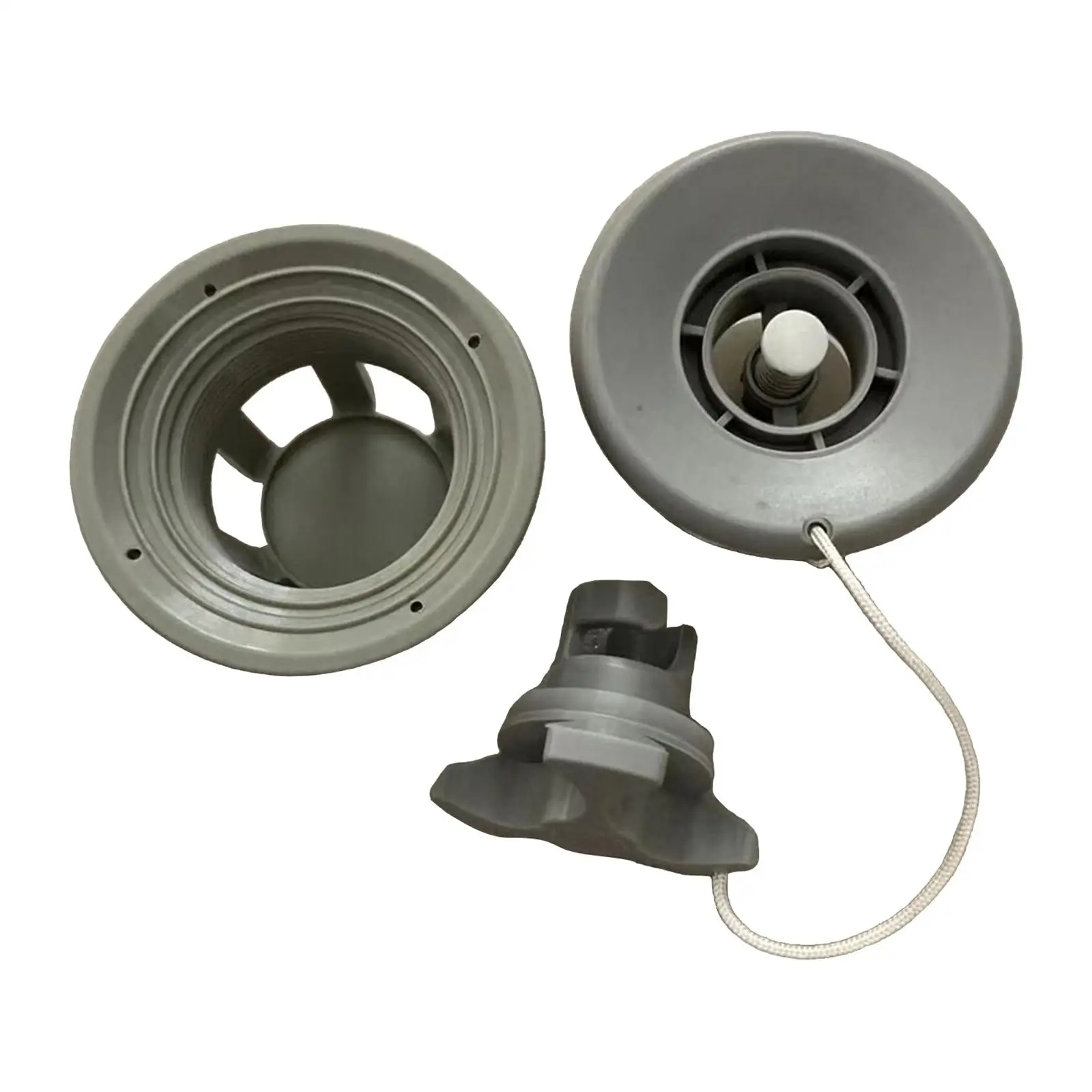 Inflatable Raft Air Plug Kayak Valve Adapter Cap PVC Durable 6 Hole Bung Accessory for Canoe Water Boat