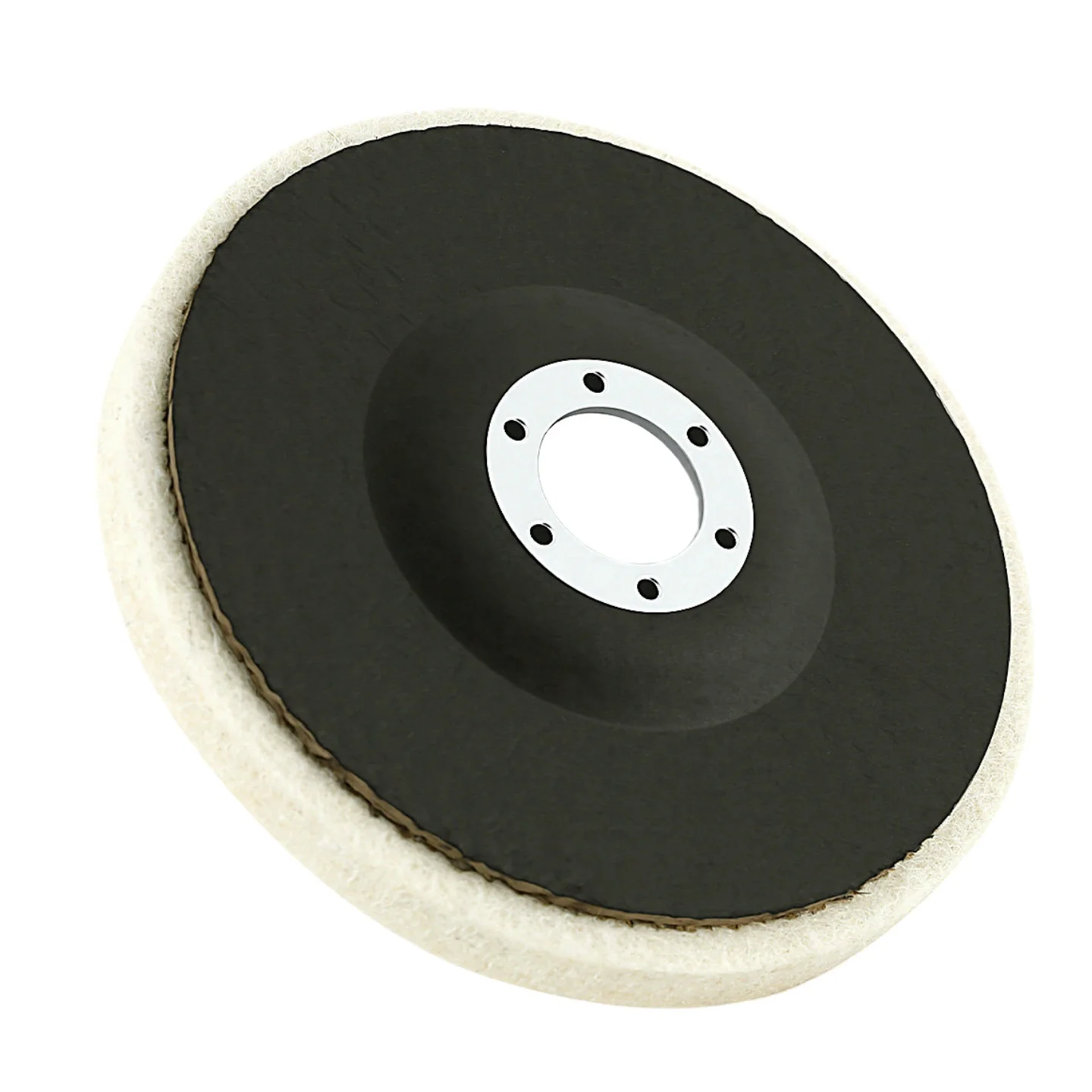 5 Zoll 125mm Woll-Polierscheibe Polierpads Winkelschleifer-Scheibe Filz-Polierscheibe für Metall, Marmor, Glas, Keramik, Metall – Detail 4