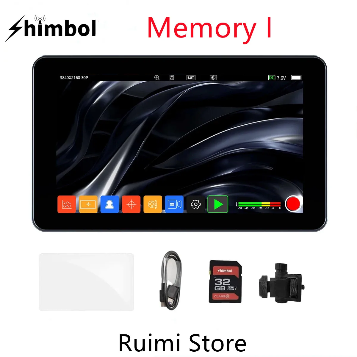 Shimbol Memory I 5.5 "3D LUT 4K HDMI Grabador de pantalla táctil en cámara Monitor de campo Visible con luz diurna 2000nits IPS 3D LUT