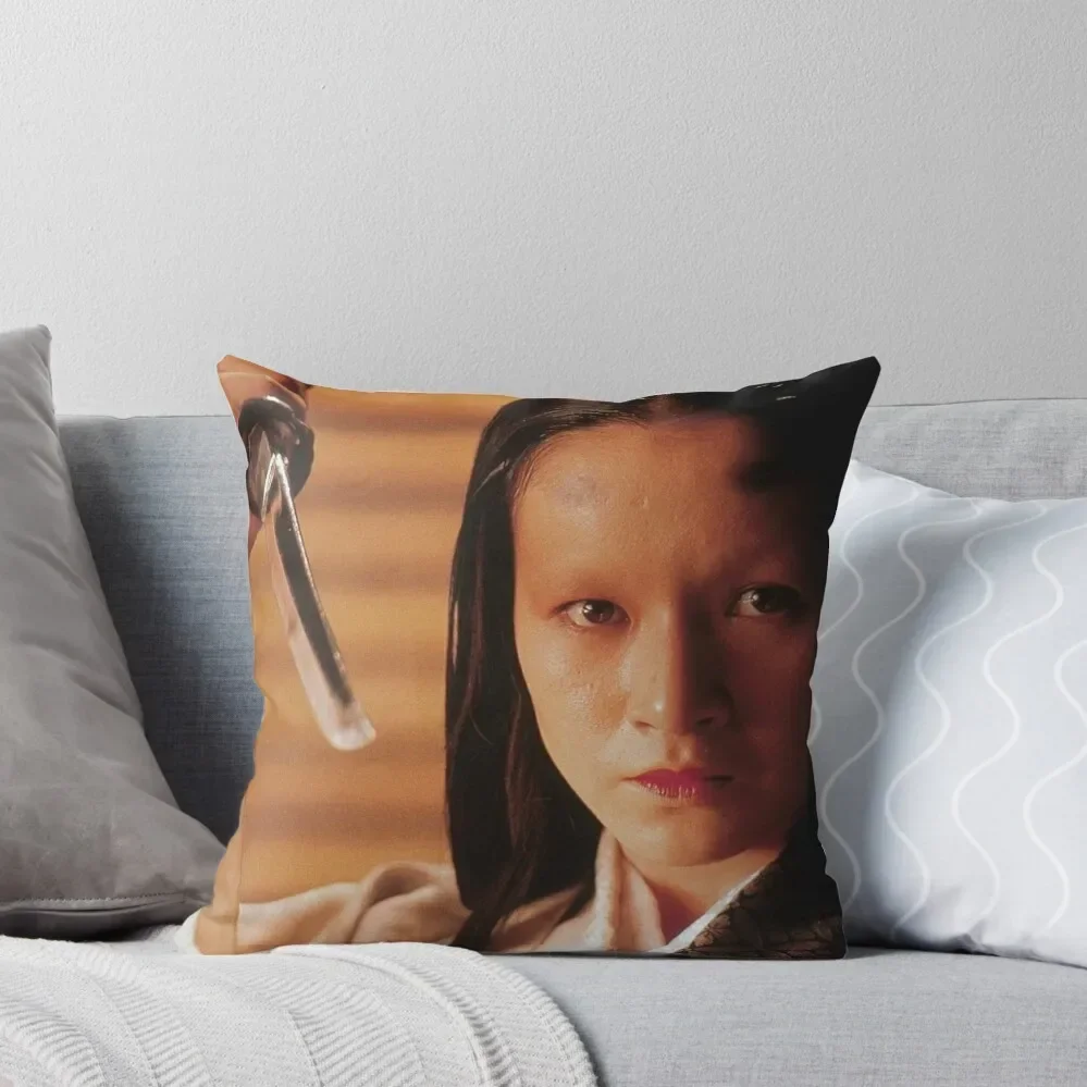 Lady Kaede - Mieko Harada - Akira Kurosawa - Ran Shakespeare King Lear Throw Pillow Pillow Case Christmas pillow