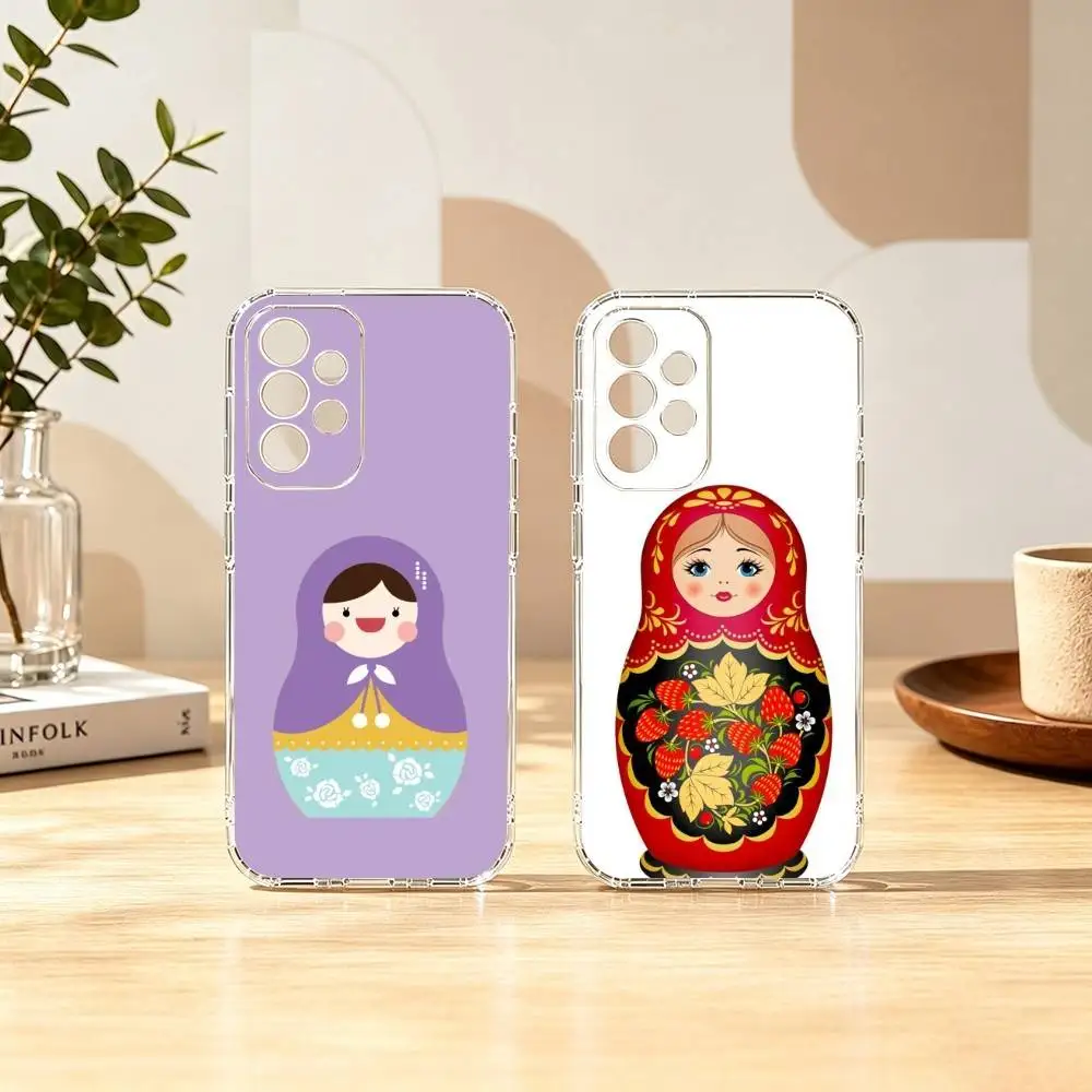 Russian Matryoshkas gift  Phone Case For Samsung S25,S24,S21,S22,S23,S30,Ultra,S20,Plus,Fe Transparent Cover