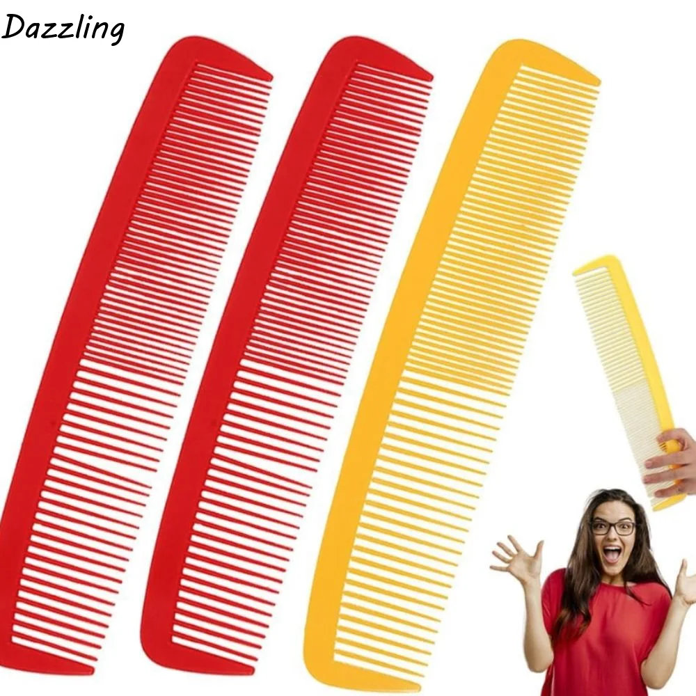

Funny Lightweight Halloween Big Comb Masquerade Decoration Delicate Wide Tooth Comb Plastic Compact Giant Big Comb Party