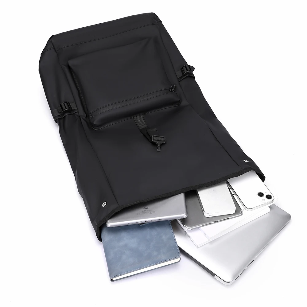 Sac à dos d'affaires pour hommes, grande capacité, léger, en PU, décontracté, résistant aux éclaboussures, pour ordinateur portable de banlieue