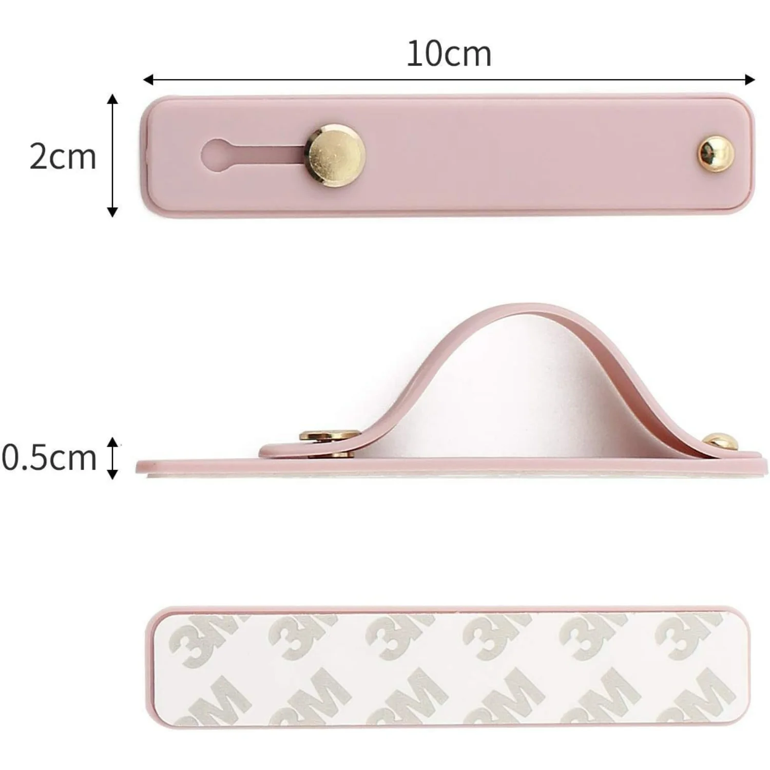 2 قطعة هاتف محمول قابل للإزالة وإعادة الاستخدام، مسند إصبع تلسكوبي، حامل هاتف من السيليكون وإصبع محمول