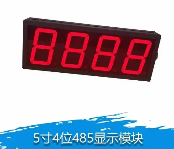 For 5 Inch 485 Acquisition Module 4 Digit Digital Tube Display Module Modbus Large Screen Led Digital Tube