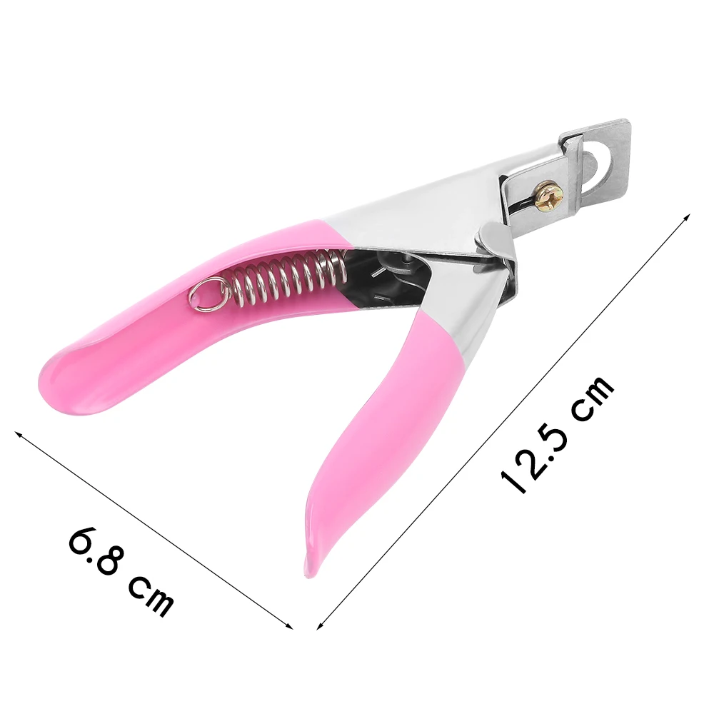 Edelstahl Nägel Clipper Acryl falsche Nagels pitzen Cutter U-förmige Nägel Schere Trimmer profession elle Maniküre Salon Werkzeuge