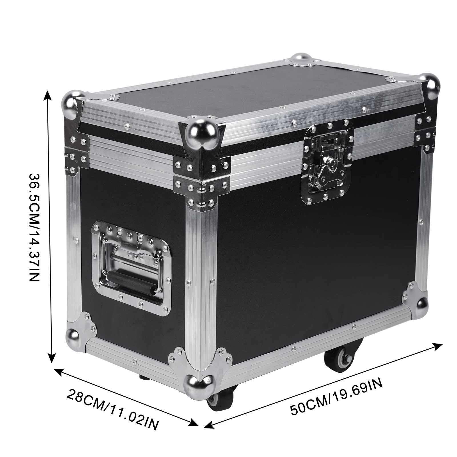 DayFlicker Airline Case Heavy-duty Gator Case with Built in Wheels and Retractable Tow Handle For 2 Pcs Moving Head Light