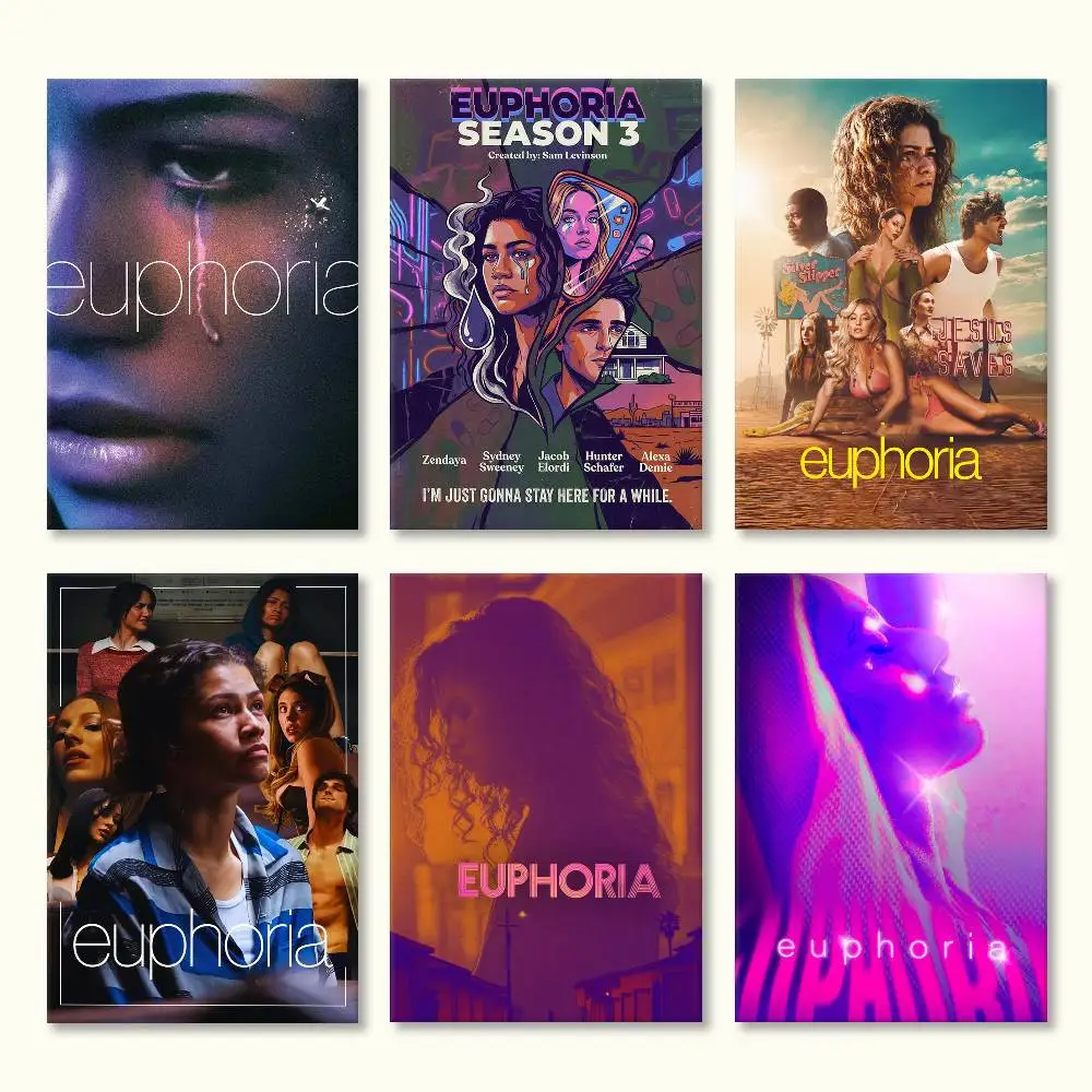 

Hot TV E-Euphoria Poster HD Self Adhesive Waterproof Wall Art Ideal for Home Office Dorm Gift