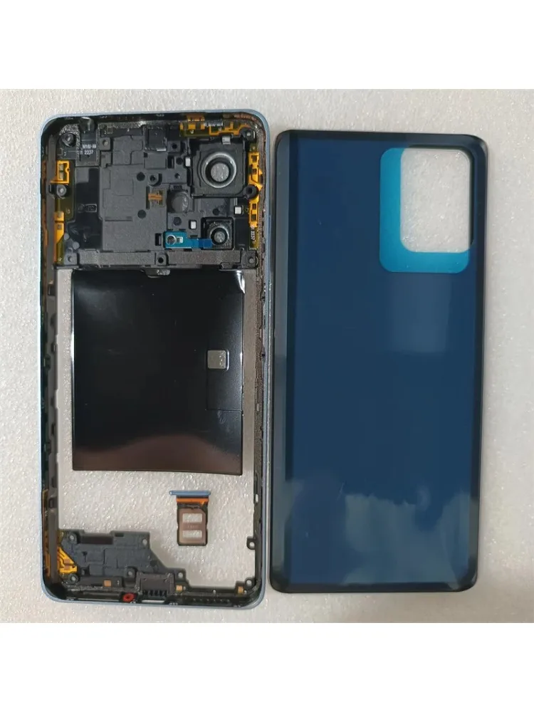 Środkowa Ramka + Obiektyw Aparatu + Pokrywa Baterii Tylna Obudowa + Tacka na Kartę SIM do Xiaomi Redmi Note 12 Pro Plus 5G Pełna Obudowa — zdjęcie produktu 5