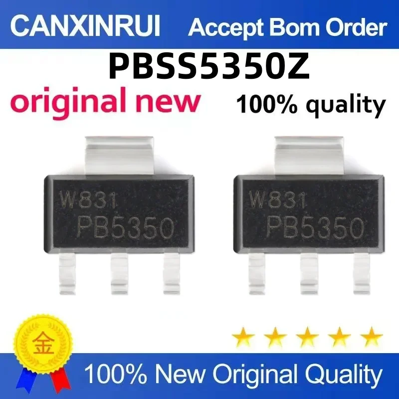 (5-100 pieces)New PBSS5350Z PB5350 P85350 SOT-223 Surface mount Transistor Chip IC