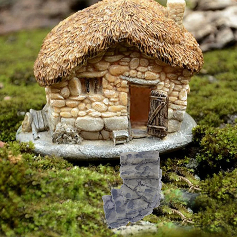 12 stücke Micro Landschaft Ornamente Miniatur Harz Stein Stufen Fee Garten Gehweg Dekor Für Puppenhaus Aquarium Bonsai Rock