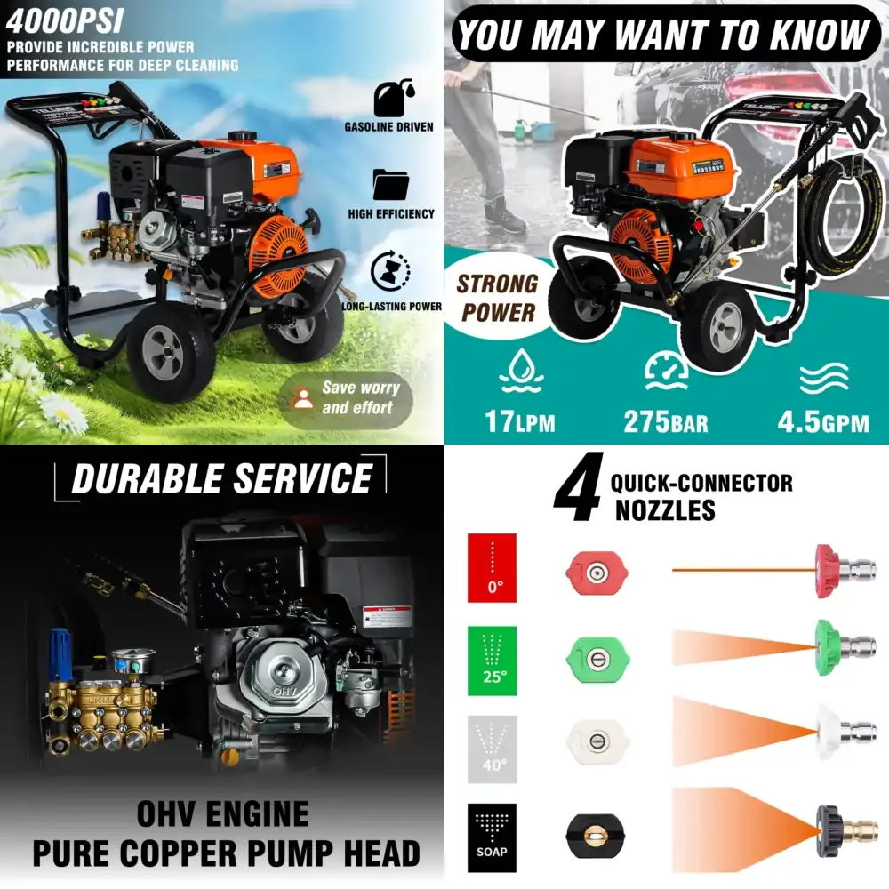 Portable High Pressure Washer for Gardens
