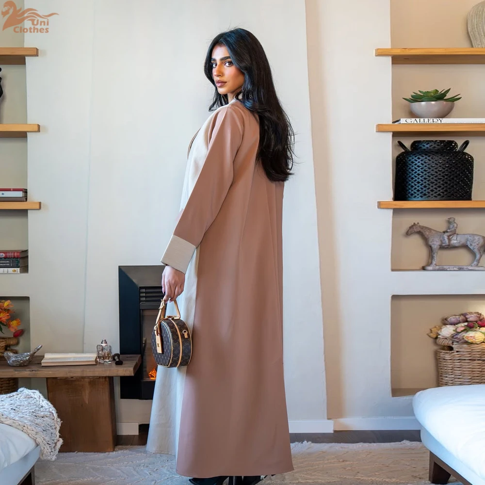 

Uni Dubai Patchwork Abaya Muslim Elegant Cardigan Caftan Marocain Femme Women Clothing 2025