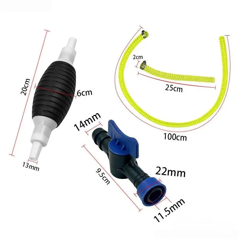 New 1 Set Durable Multi-function Hand Suction Pump Universal Transfer Pump Portable Fuel Pump Kit