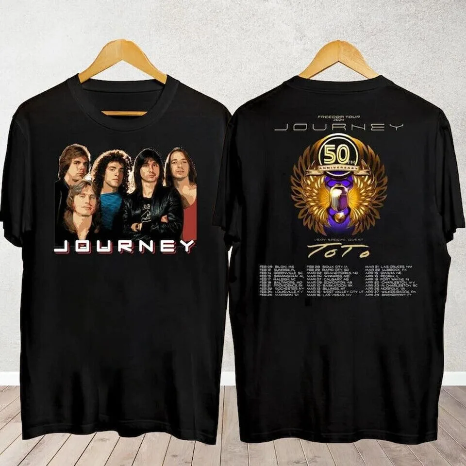 Journey Freedom Tour 2024 Shirt, Journey With Toto 2024 T-Shirt