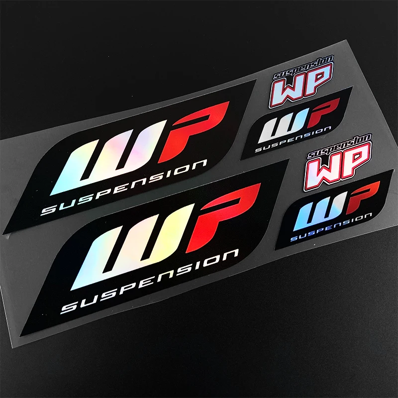 1 SET Motorrad Aufkleber Motocross Vordergabeln Wp für Stoßdämpfer Coole Logo Suspension Langlebige Vinyl Aufkleber Dekoration
