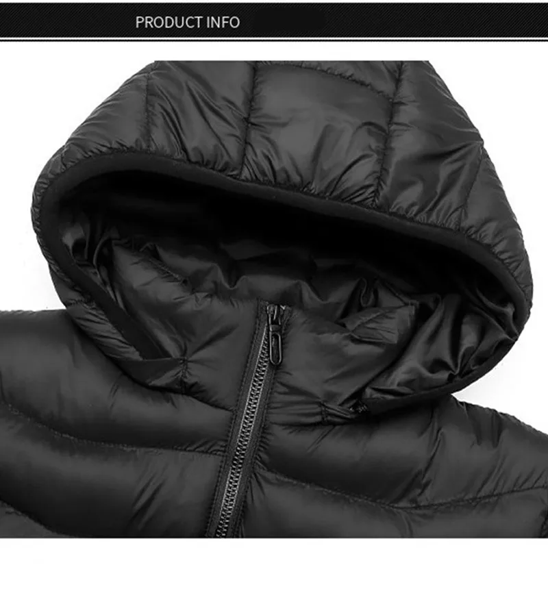 معطف شتوي رجالي جديد بأربعة تحكم 21 منطقة ذكي للتدفئة والتدفئة معطف قطني عصري وغير رسمي بقلنسوة (بدون بنك طاقة)