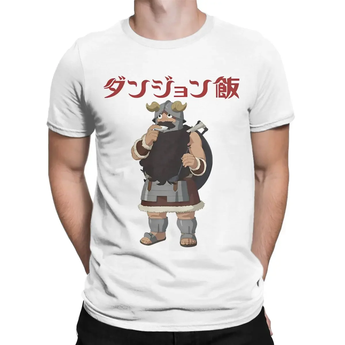 Summer Cartoon Senshi Delicious In Dungeon Meshi for Men Women T Shirt anime Funny Tees T-Shirts Pure Cotton All Seasons Clothes